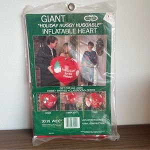 Vintage Cleo Giant “Holiday Huggy Huggable” Inflatable Heart